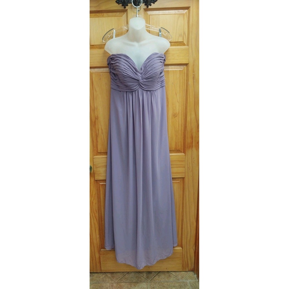 David Tutera Gather & Gown Prom Wedding Formal Bridesmaid Gown Size 14 Wisteria